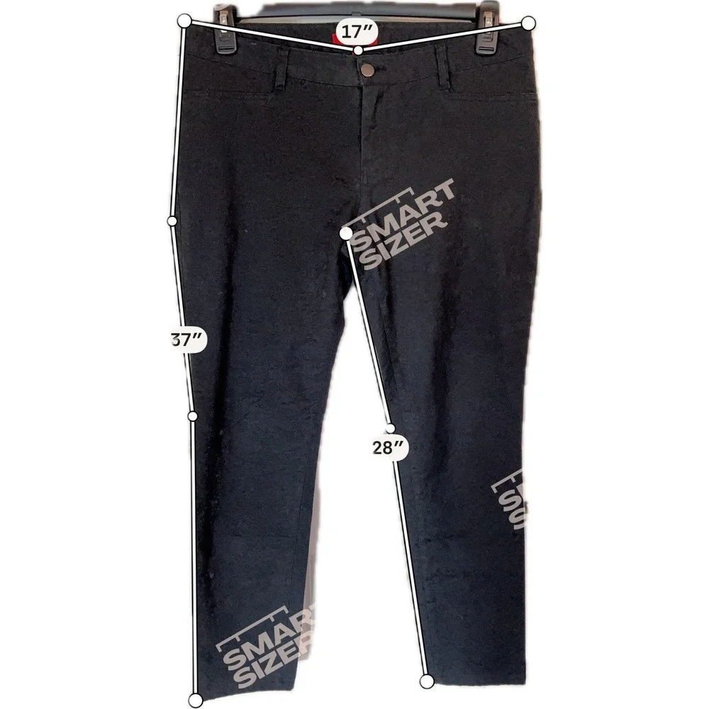 RED Saks Fifth Avenue Pants Womens 12‎ Black Snakeskin Jacquard Slim Skinny Chic